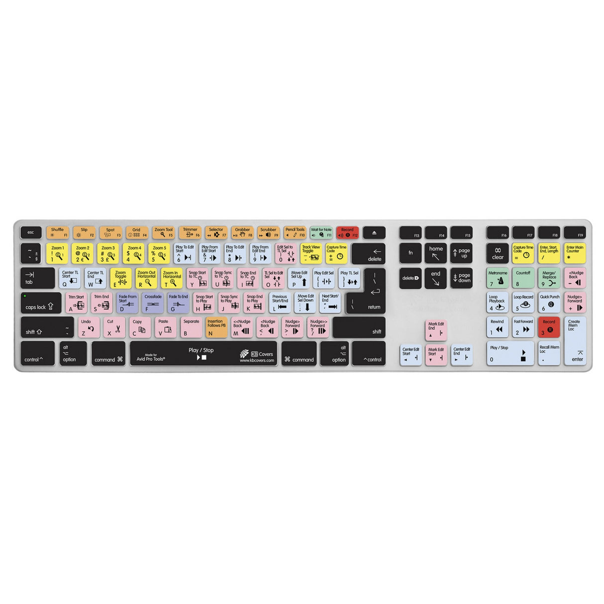 KB Covers PT-AK-CC-2 Pro Tools Keyboard Cover for Apple Ultra-Thin Keyboard with Num Pad