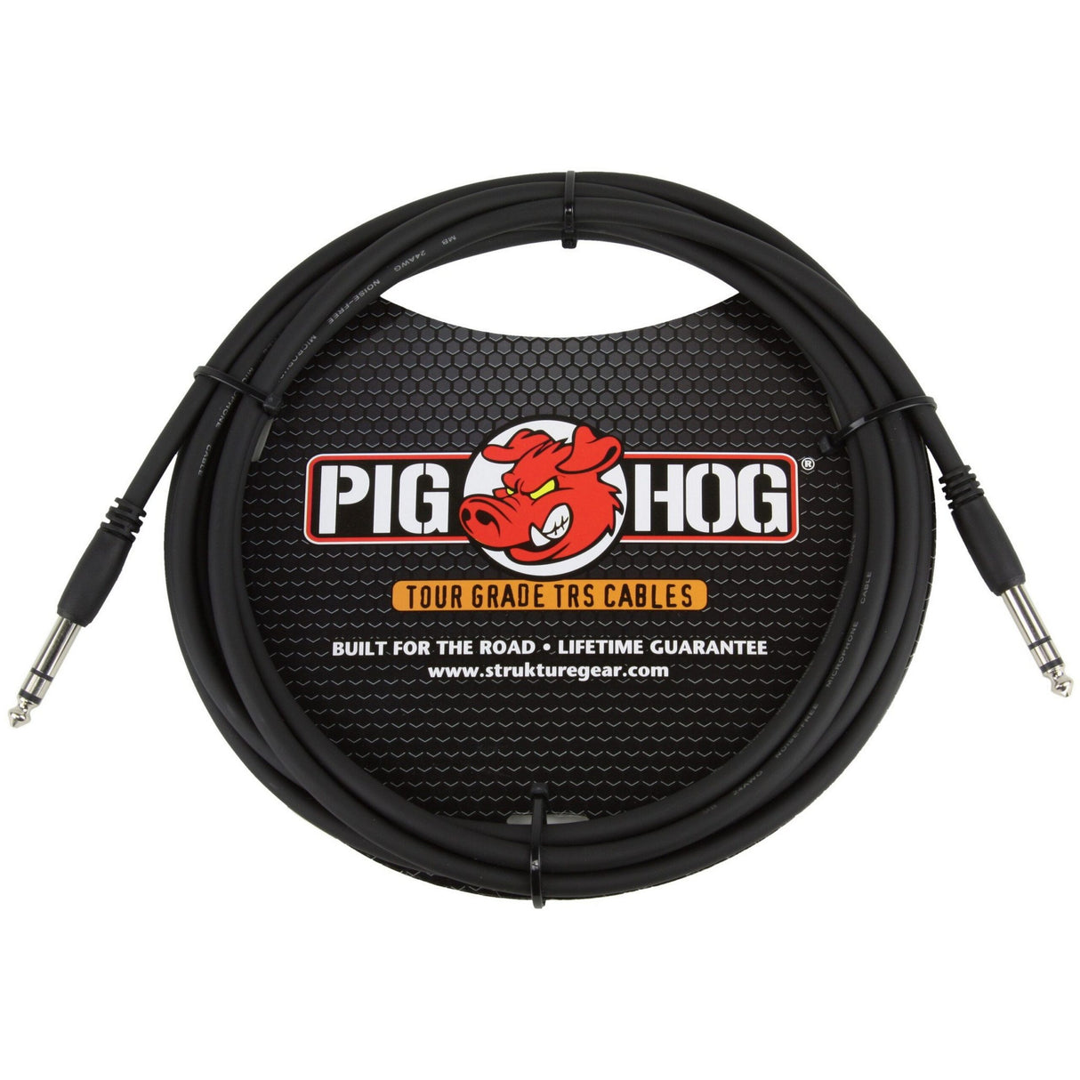 Pig Hog PTRS10 Cable to 1/4-Inch TRS, 10 ft