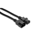 Hosa PWL-408 IEC C14 to IEC C13 Power Extension Cord 8-Feet