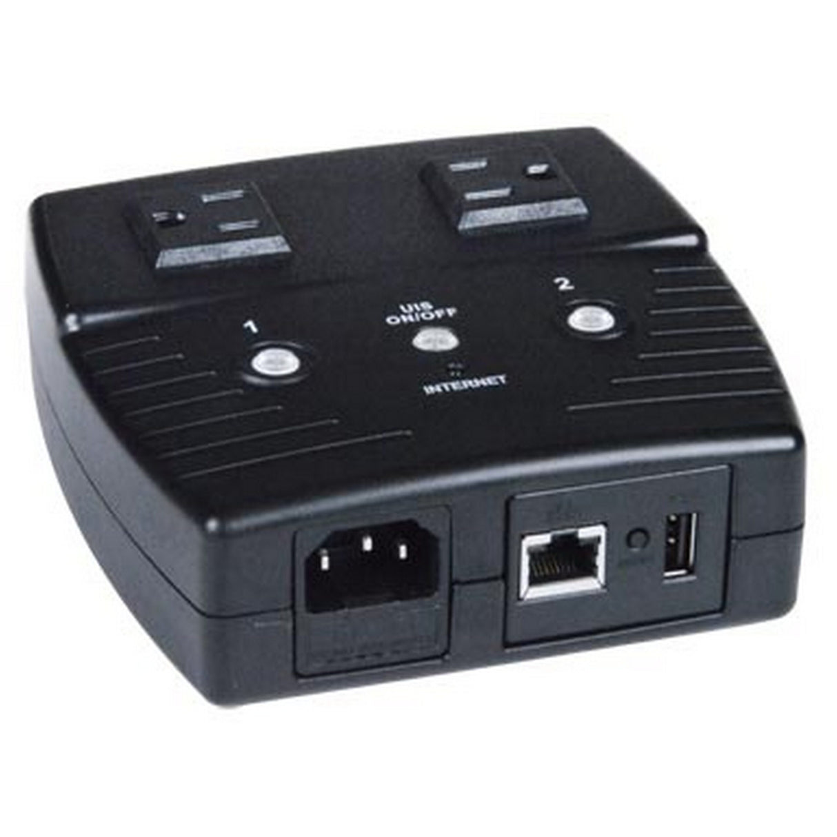 NTI PWR-RMT-RBT2-515R-LC Low-Cost 2-Port Remote Power Reboot Switch with NEMA 5-15R Outlets