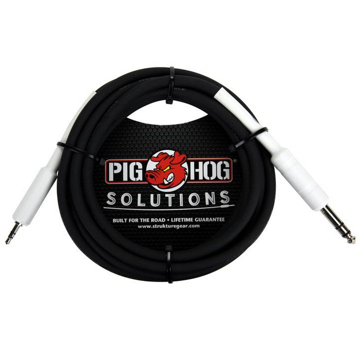 Pig Hog PX48J10 Cable - 1/4-Inch TRS to 1/8-Inch Mini, 10-Foot