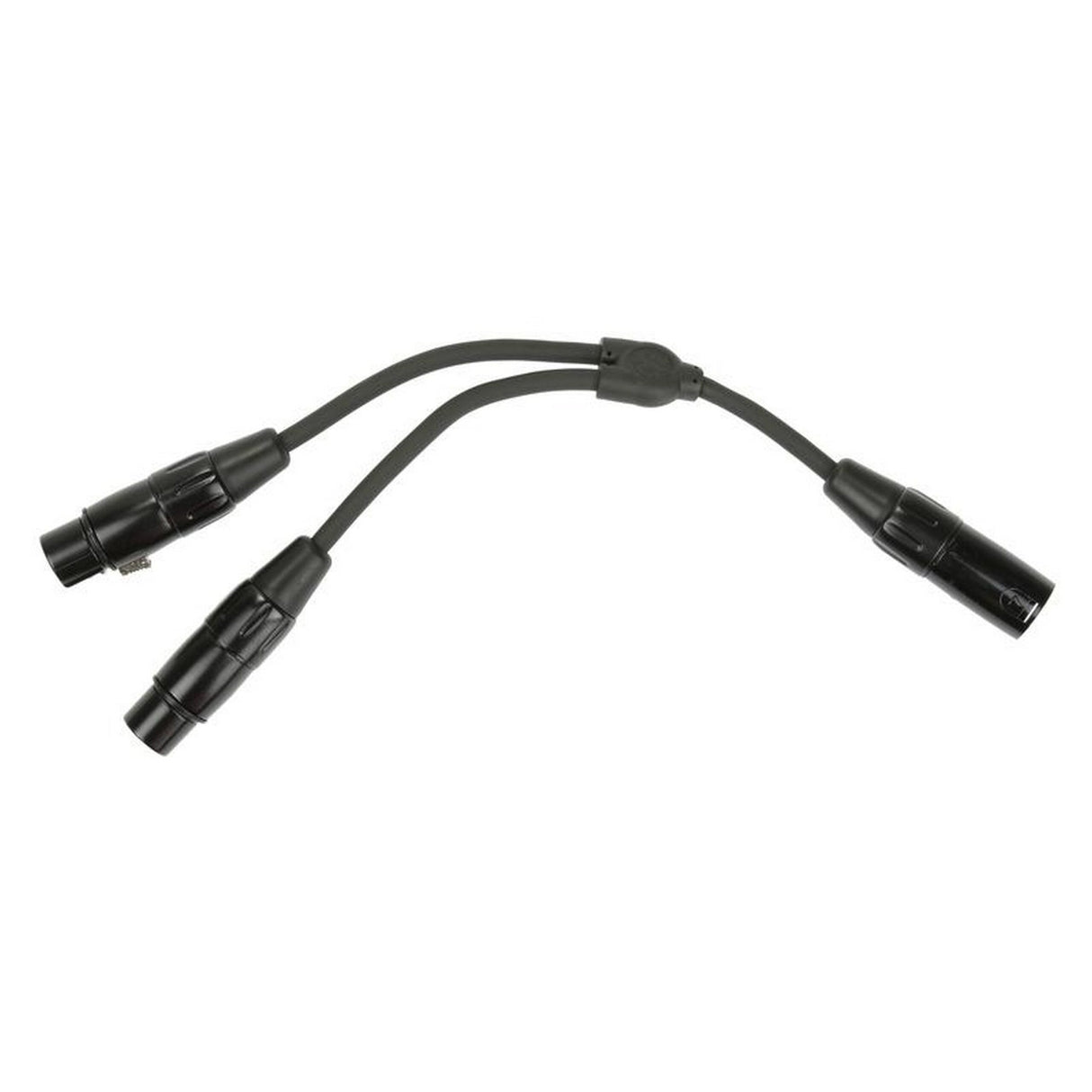 Pig Hog PY-XM2XF 6-Inch Y Cable, XLR (M)-Dual XLR (F)