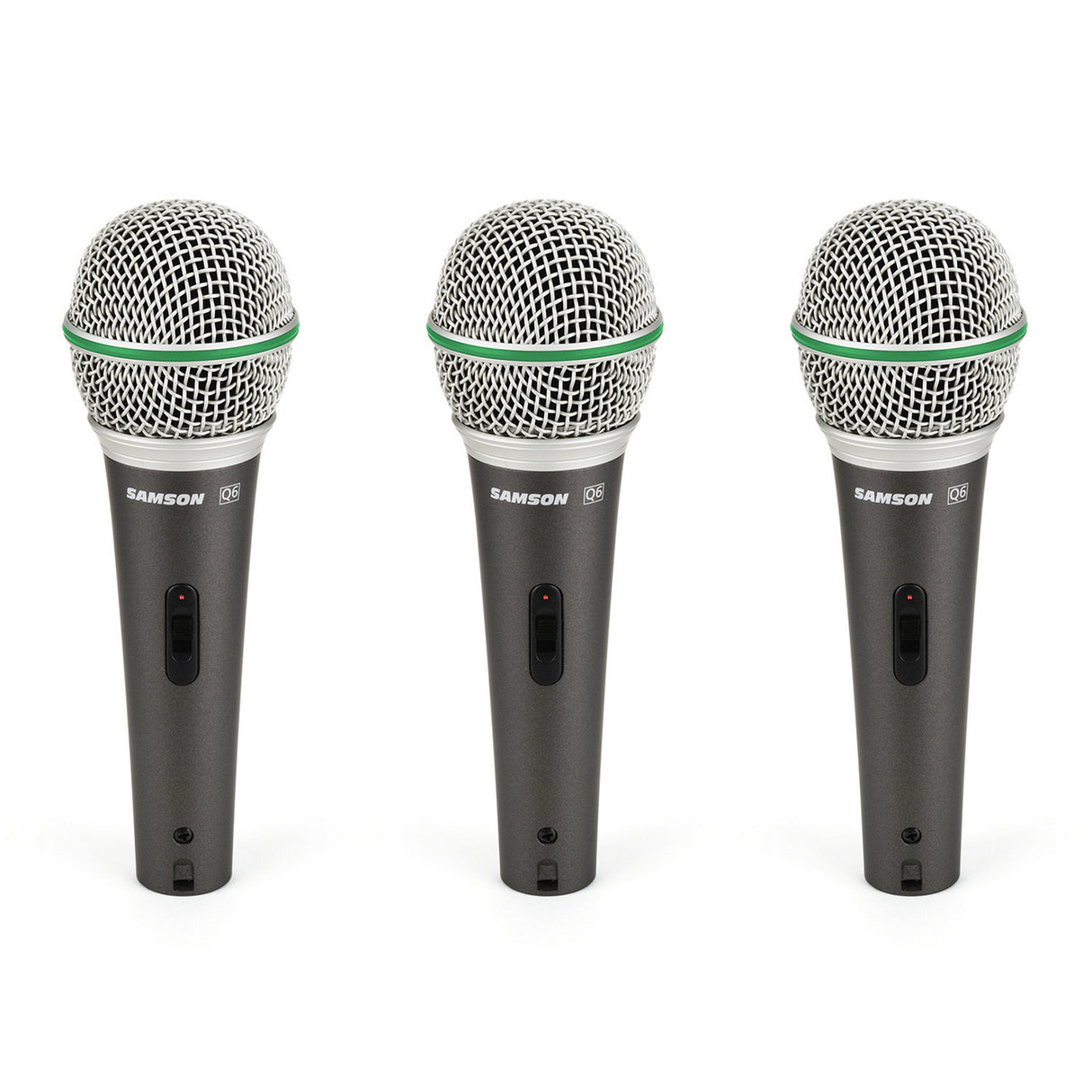 Samson Q63P | Dynamic Supercardioid Handheld Mic 3 Pack