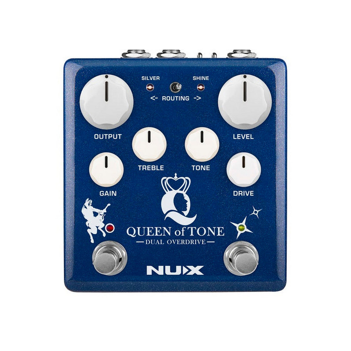 Nux Queen of Tone Dual Overdrive Guitar Effects Pedal