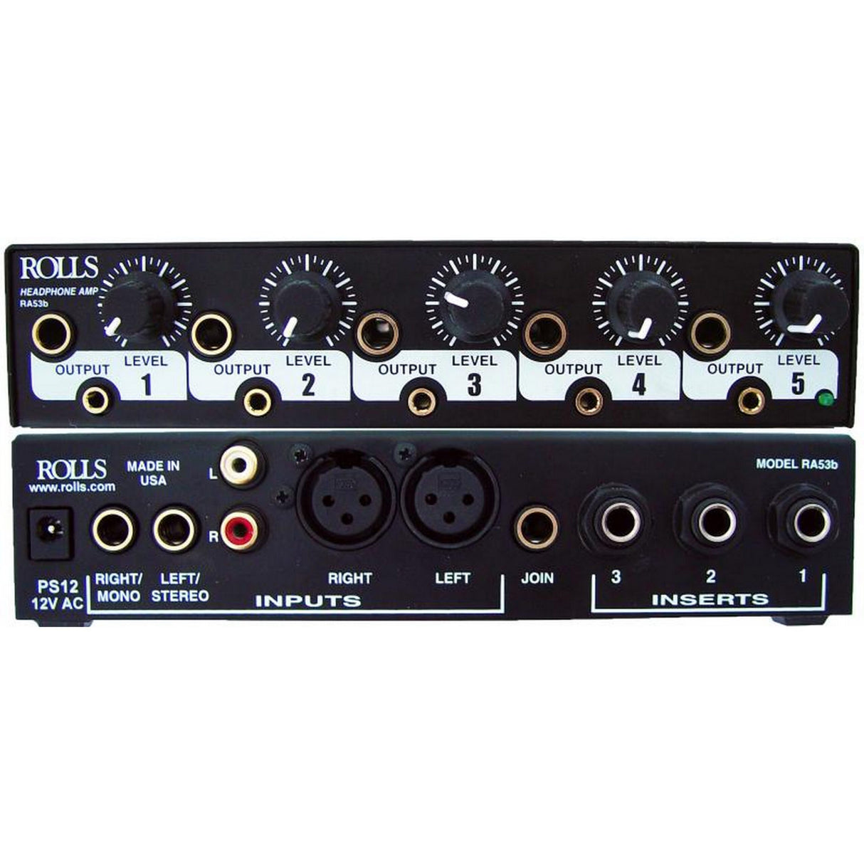 Rolls RA53b 5 Channel Headphone Amplifier