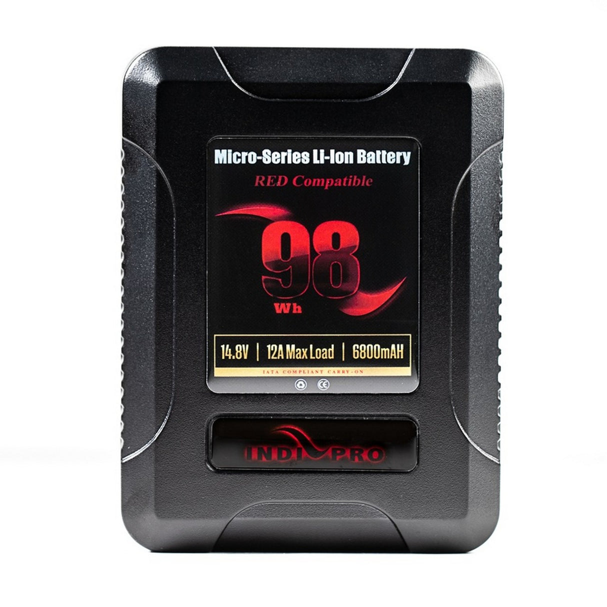 IndiPRO RDM98S Micro-Series 98Wh V-Mount Li-Ion Battery, RED Compatible