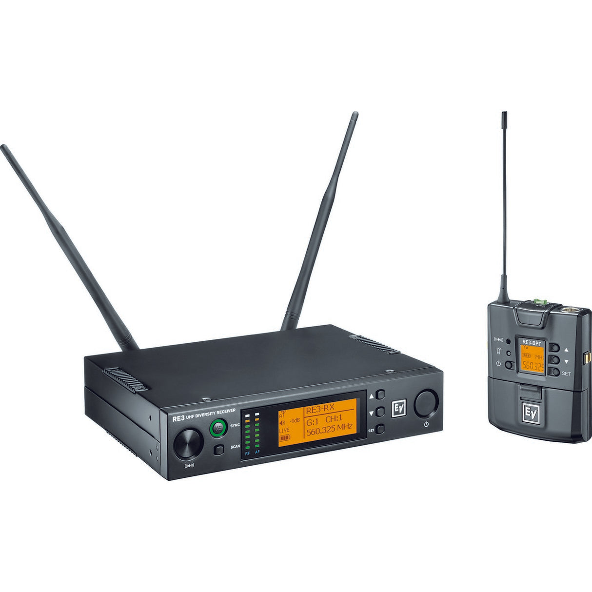 Electro-Voice RE3-BPNID Wireless Bodypack System without Input Device, 5H 560-596MHz