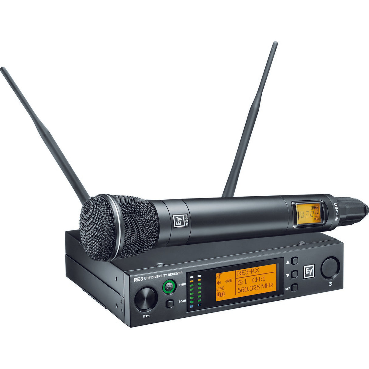 Electro-Voice RE3-ND96 Wireless Handheld System with ND96 Head, 5H 560-596MHz