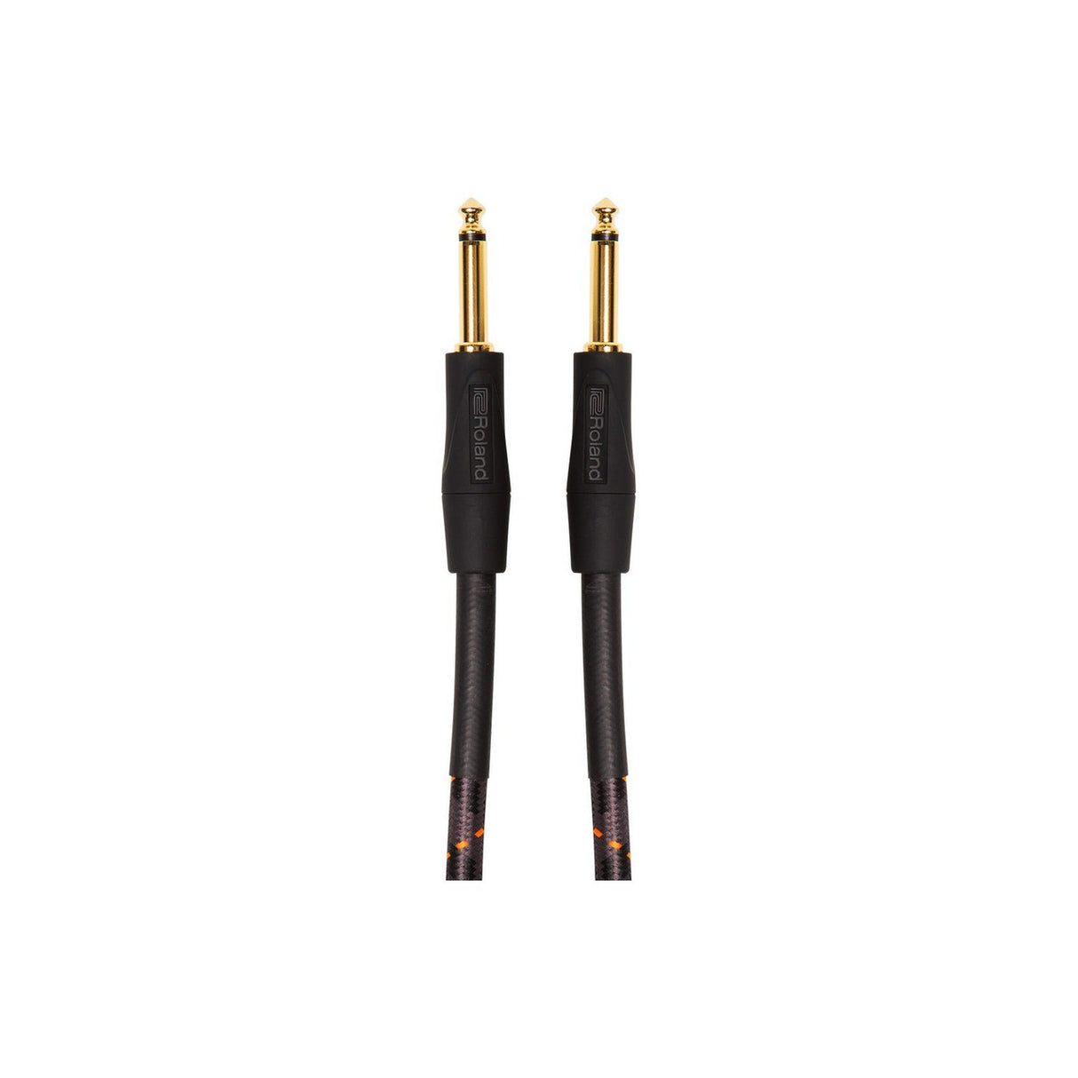 Roland RIC-G15 | 180 Inch Low Capacitance Woven Straight 1/4 Inch Jack Gold Plated Instrument Cable