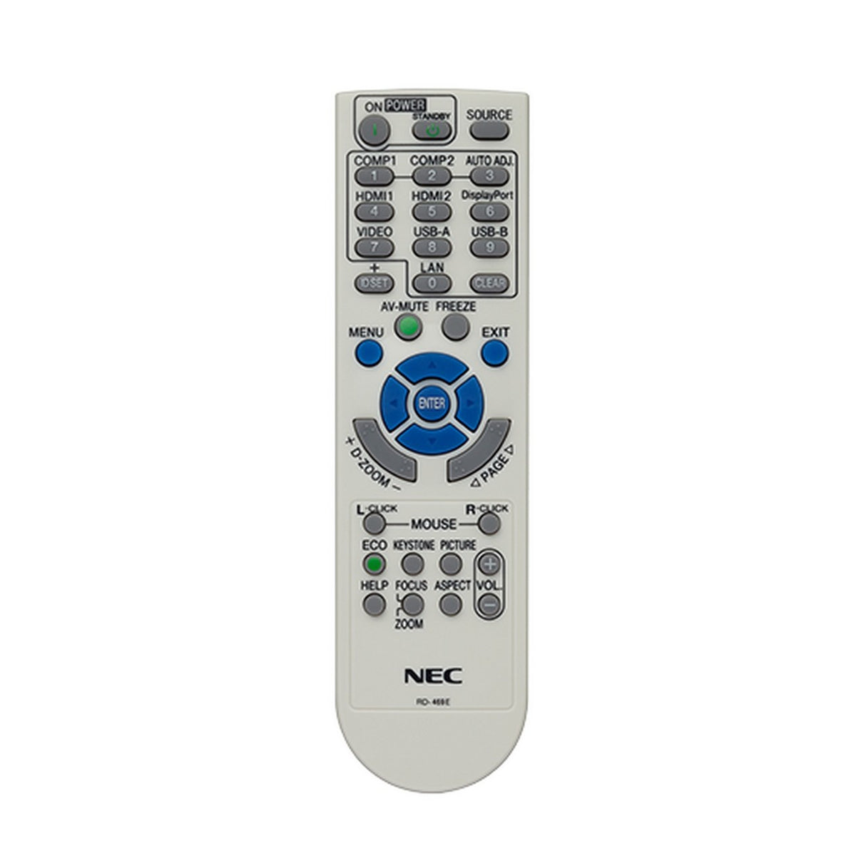 NEC RMT-PJ36 | Projector Replacement Remote for NP-M282X M402X