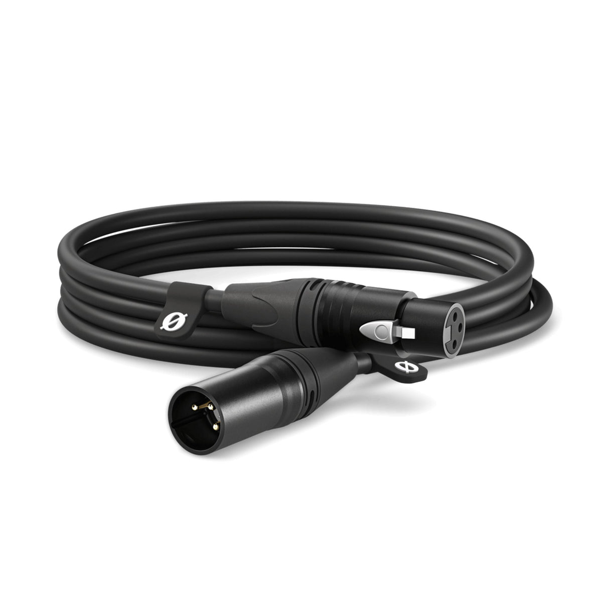 RODE XLR-3 3-Foot Premium Male to Female XLR Cable, Black