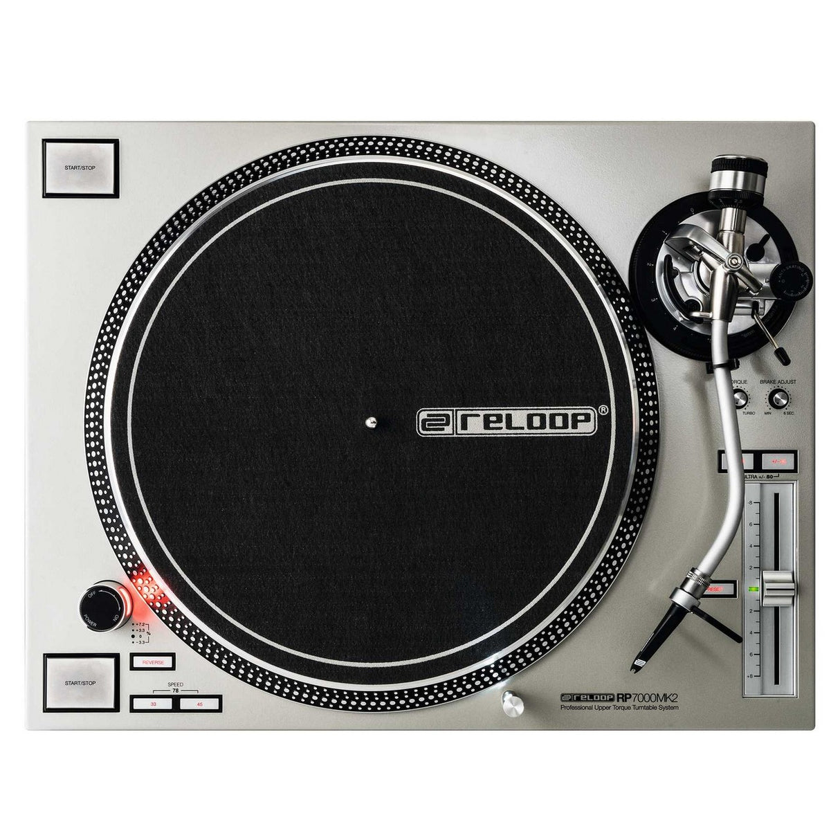 Reloop RP-7000 MK2 Silver | Direct Drive High Torque Turntable