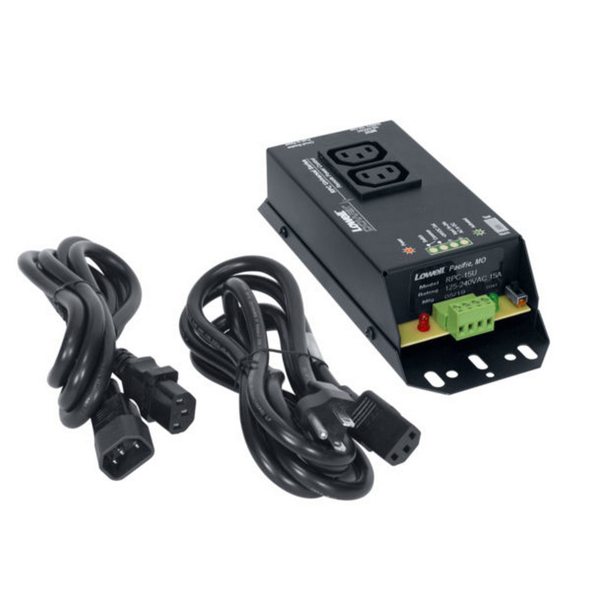 Lowell RPC-15U Classic Remote Power Control, 15A, 1 IEC C13 Duplex Outlet, 6-Foot Cord