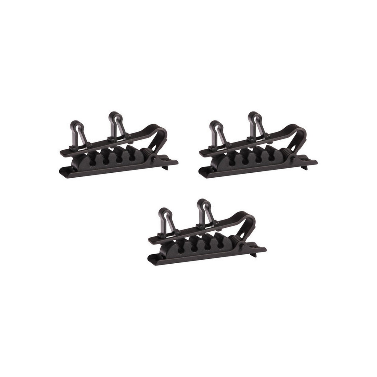 Shure RPM40TC/B Dual Tie Clip, 3 Pack, Black