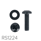 Lowell RS1224-100 12-24 Phillips Pan Head Screws, Black, 100-Pieces Bag