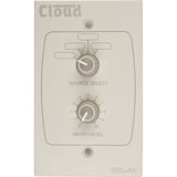 Cloud Electronics RSL-4AW Remote Source Volume Level Control Plate White