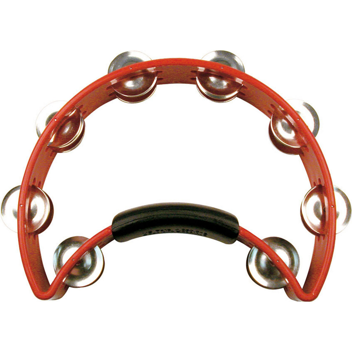 Rhythm Tech RT1030-U Standard Tambourine with Nickel Jingles, Red