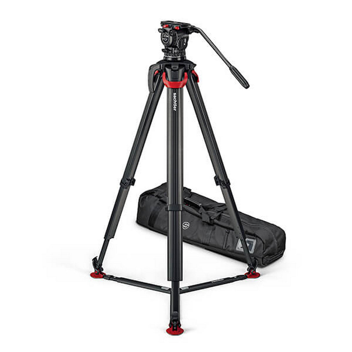 Sachtler S2072S-FTGS System aktiv10 flowtech100 GS Tripod with Spreader, Handle and Bag