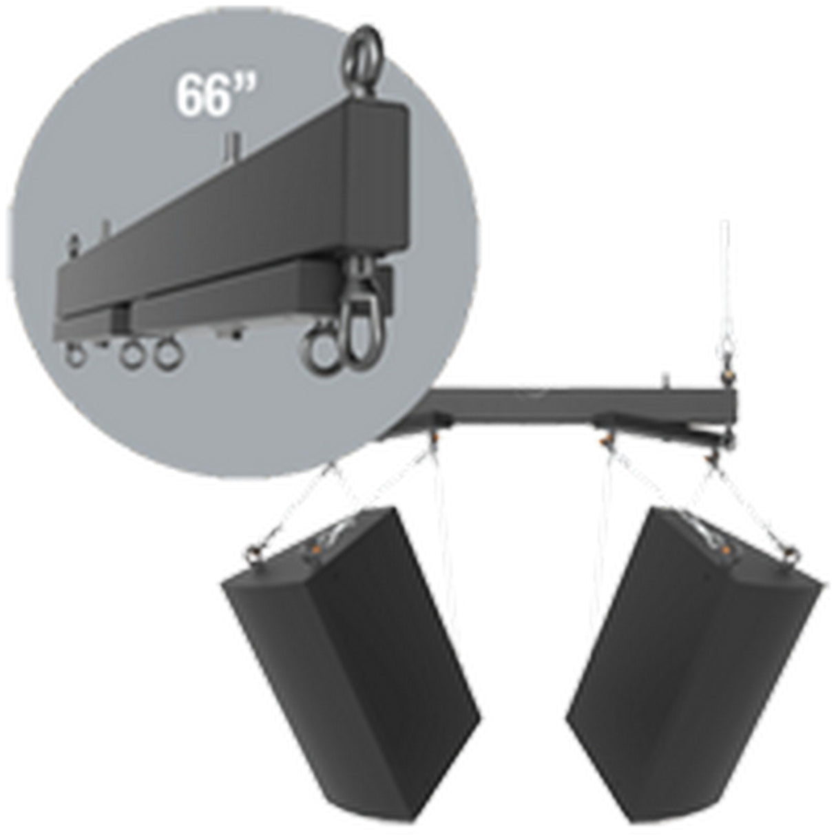 Adaptive Technologies SAS-2WA-66 Two-Way-Array Speaker Cluster Rigging System, 66 Inches