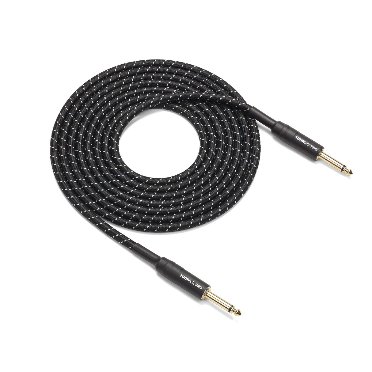 Samson Tourtek Pro TPIW Woven Fabric Straight Connector Instrument Cable, Gold Plug, 25 Foot