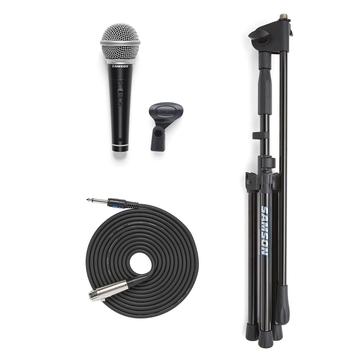 Samson VP10 Dynamic Microphone Value Pack with Tripod Boom Stand