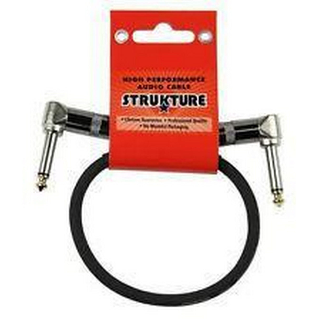 Strukture SC01RR 1-Foot Instrument Cable Right Angle Plugs