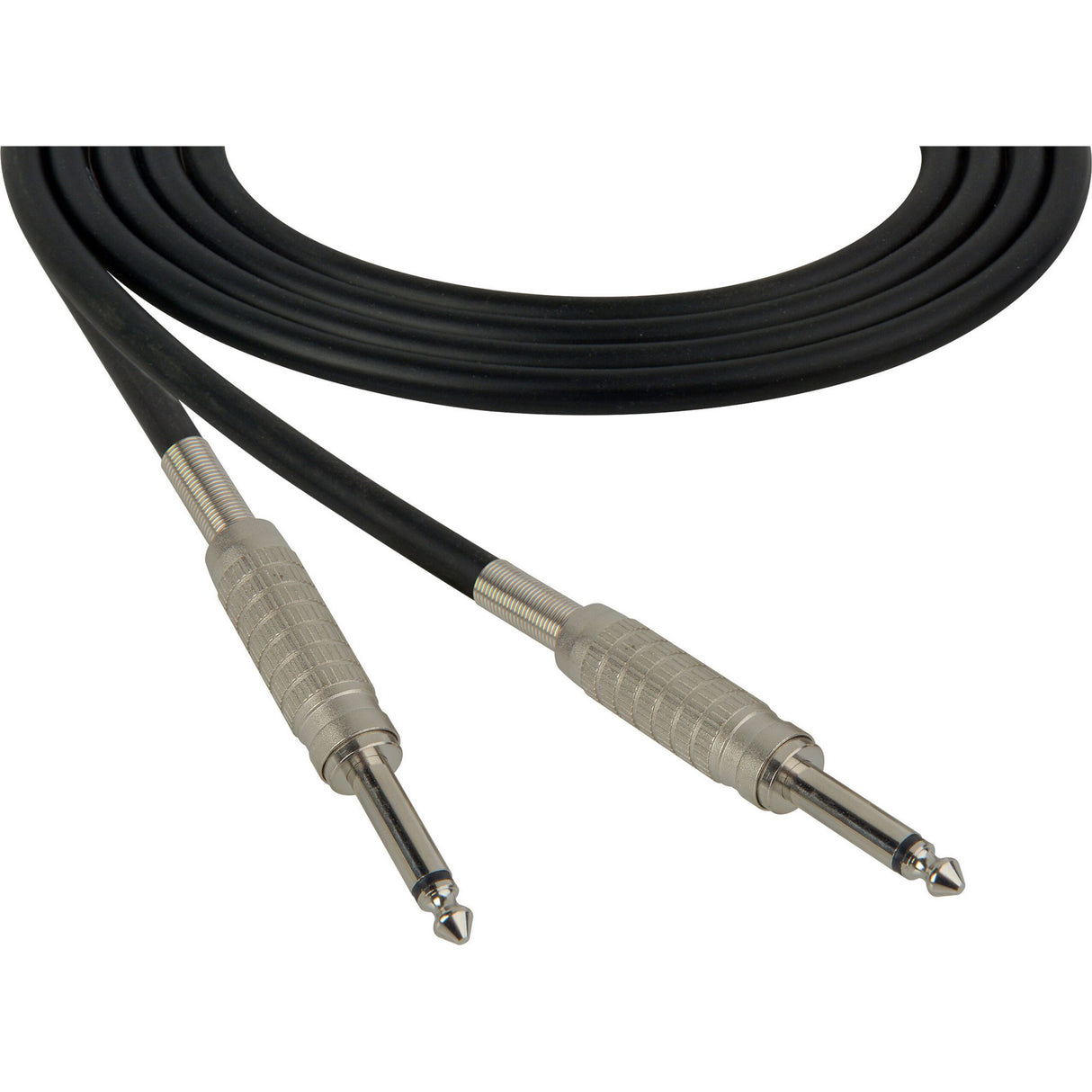Sescom SC100SS Audio Cable Canare Star-Quad 1/4 TS Mono Male to 1/4 TS Mono Male Black, 100 Foot