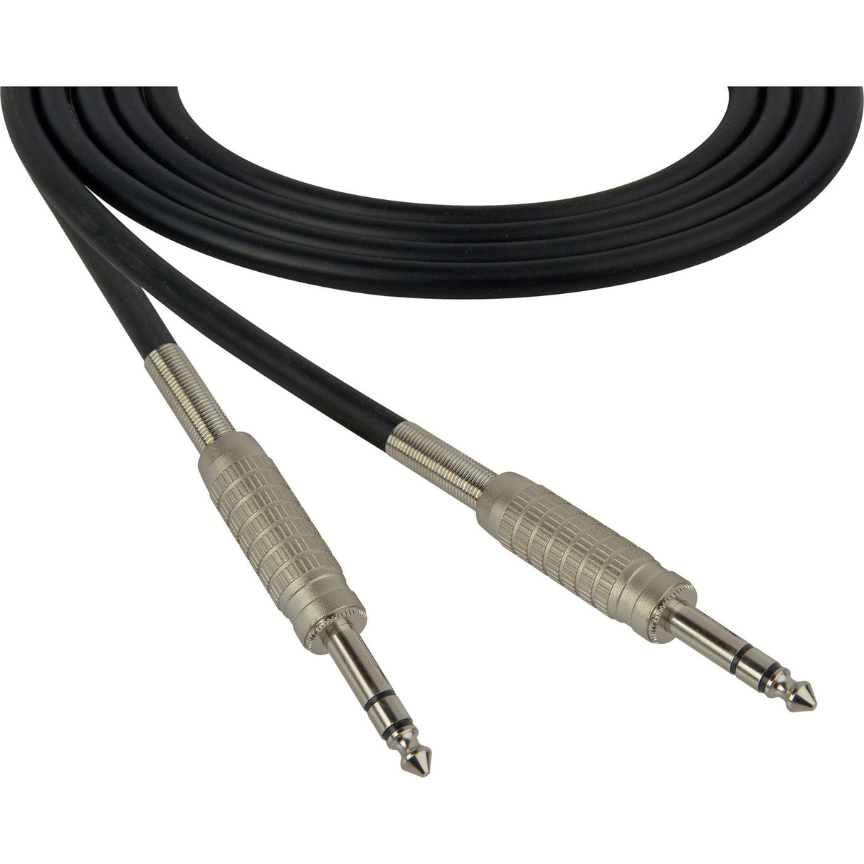 Sescom SC25SZSZ Audio Cable Canare Star-Quad 1/4 TRS Balanced Male to 1/4 TRS Balanced Male Black, 25 Foot