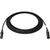 Sescom SCTX-XXJ-003 Touring Grade Microphone Cable with Neutrik Black and Silver 3-Pin XLR Connectors, 3-Foot