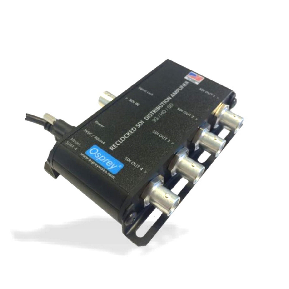 Osprey Video SDAR-4 1 x 4 USB Powered Equalized/Reclocking SDI Distribution Amplifier