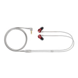 Shure SE535LTD | Sound Isolating Earphone with Light Gray 3.5mm Audio Cable, Red