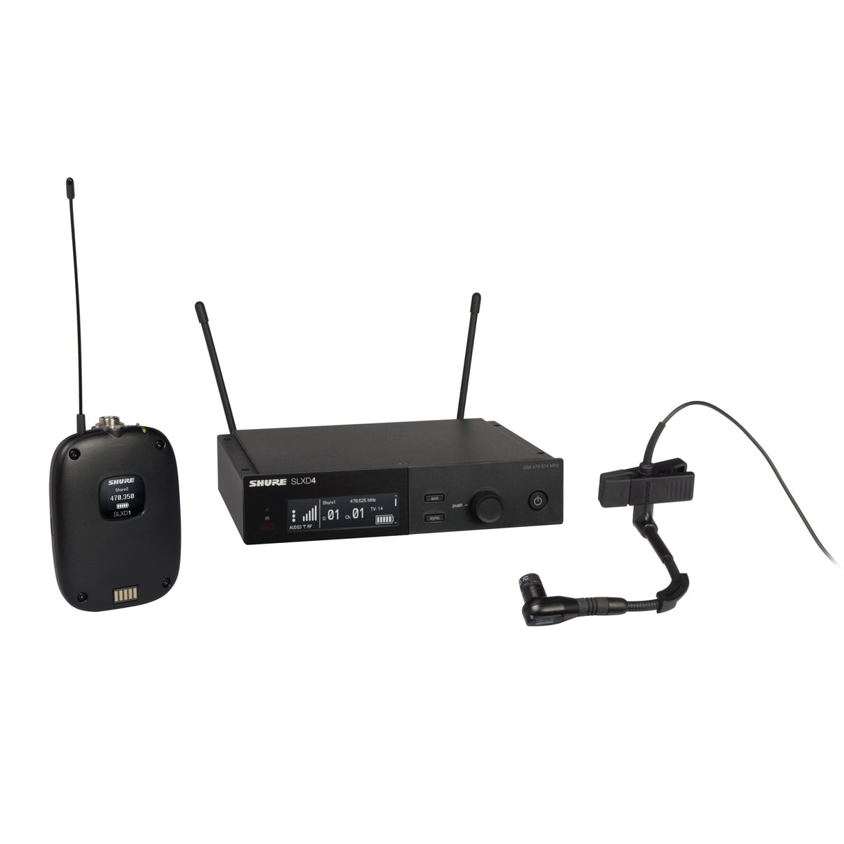 Shure SLXD14/98H Wireless Beta 98H/C Gooseneck Microphone System