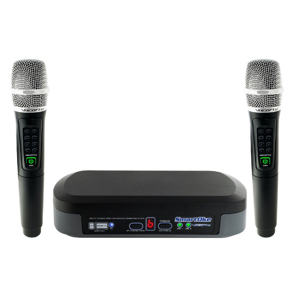 VocoPro SmartOke DSP Karaoke Mixer with 2 Wireless Microphones