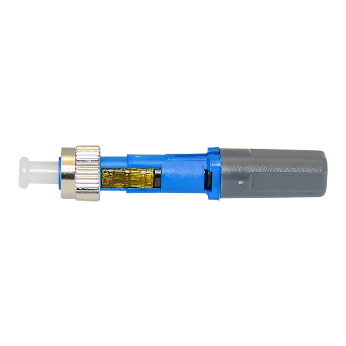 LYNN AV & Security Techlogix Networx SMU-FCA Single Mode 250um/900um/2.0mm/3.0mm FC/APC Click-On Connector, 1 Unit