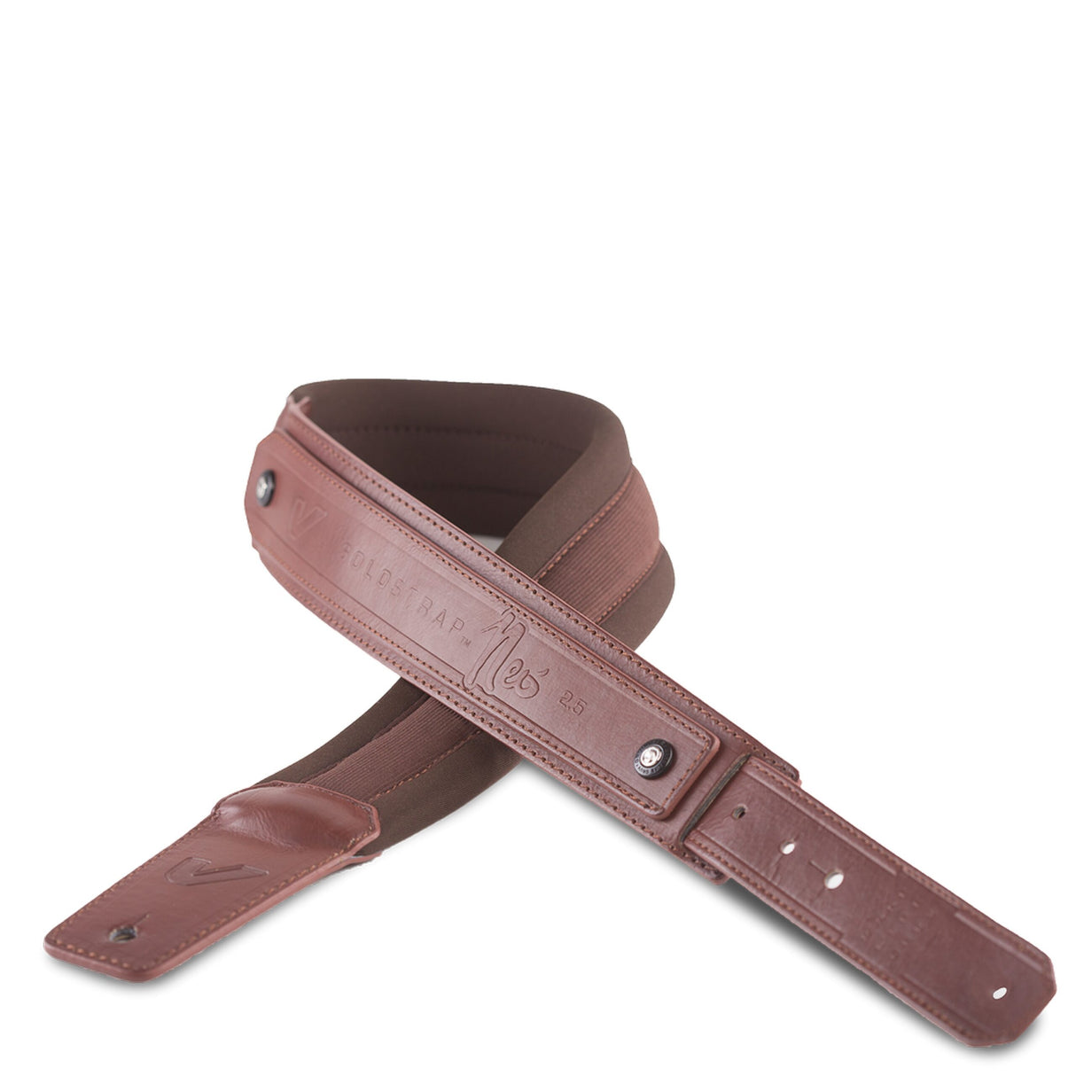 Gruv Gear Solo Strap Neo 2.5 Inch Padded Guitar Strap, Brown