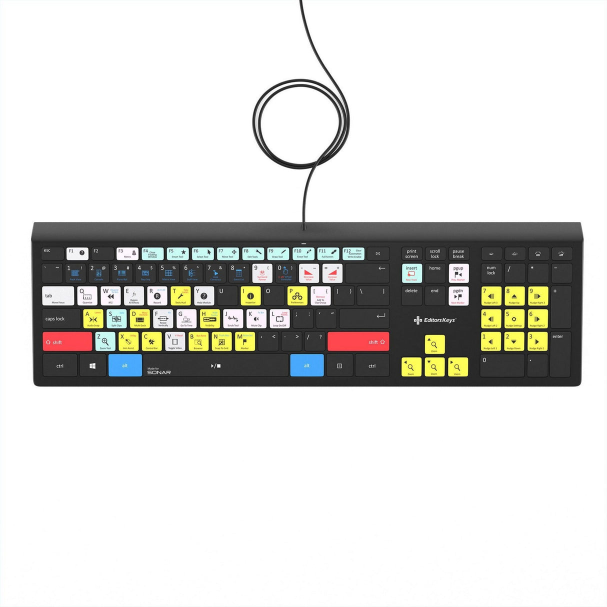 Editors Keys SONA-BL-WIN-US Cakewalk Sonar Backlit Keyboard for Windows, US