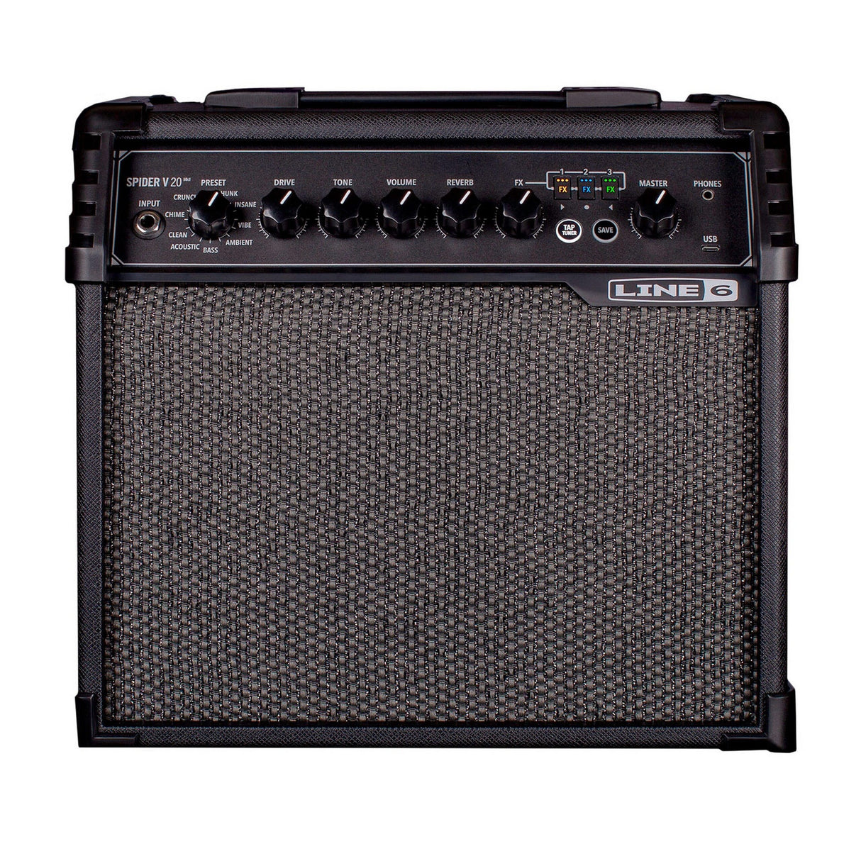 Line 6 Spider V 20 MKII 20 Watt Guitar Amp with Modeling and Effects