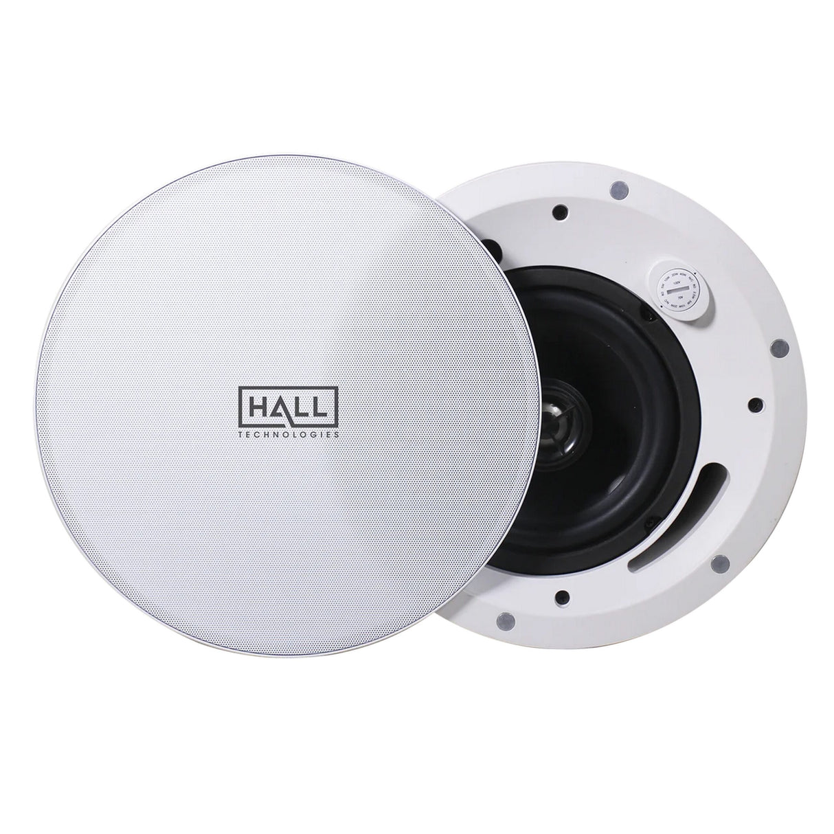 Hall Technologies SPK-IC6 In-Ceiling Speakers with Fire Rated Backbox, 6-Inch