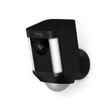 Ring Spotlight Cam Battery HD Rechargeable Two Way Security Camera Black