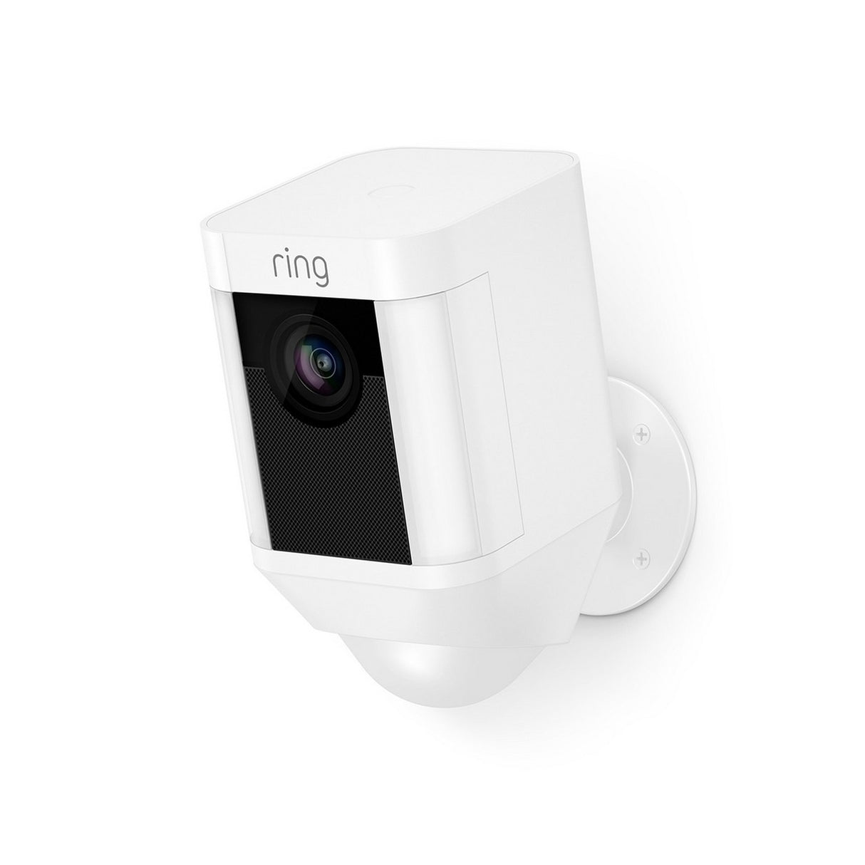 Ring Spotlight Cam Battery | HD Rechargeable Two Way Security Camera White