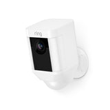 Ring Spotlight Cam Battery HD Rechargeable Two Way Security Camera White