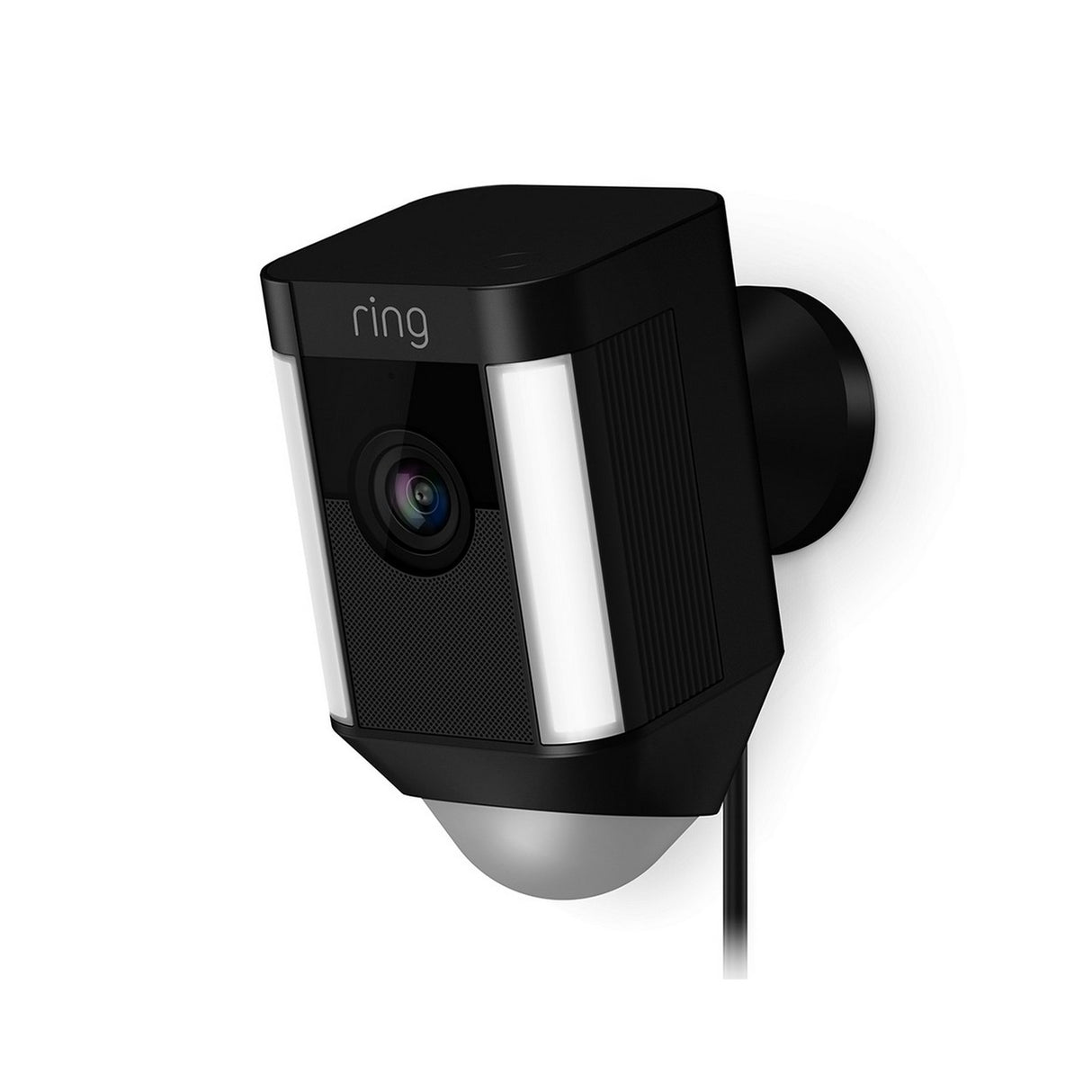 Ring Spotlight Cam Wired | HD Two Way Talk Security Camera Black