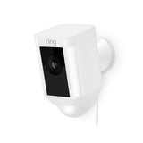 Ring Spotlight Cam Wired HD Two Way Talk Security Camera White