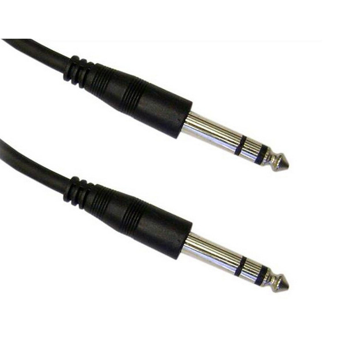 Connectronics 1/4 Inch Stereo Male to Male 1/4 Inch Stereo Molded Audio Cable, 3 Foot