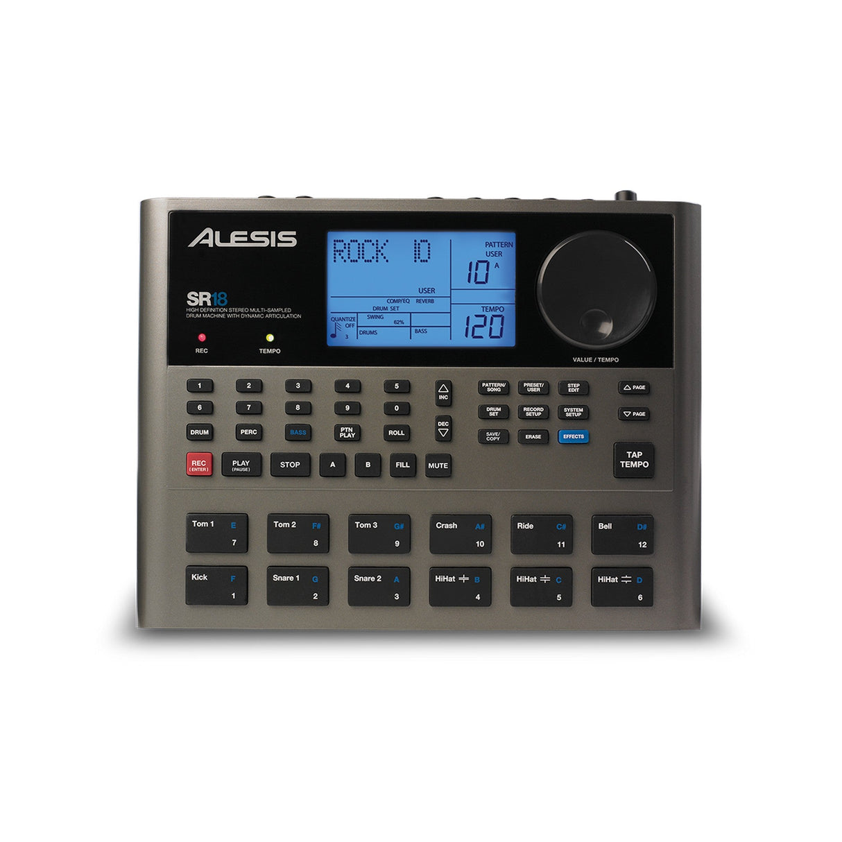 Alesis SR-18 12-Pad Portable Drum Machine