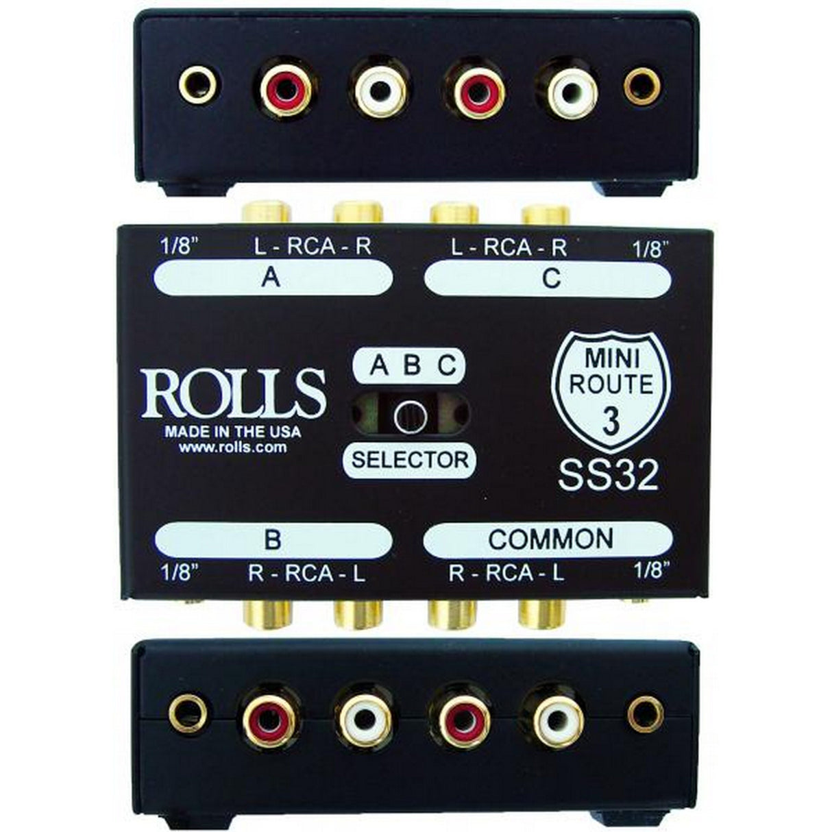 Rolls SS32 Mini Route 3 Passive Stereo/Mono Signal Switcher