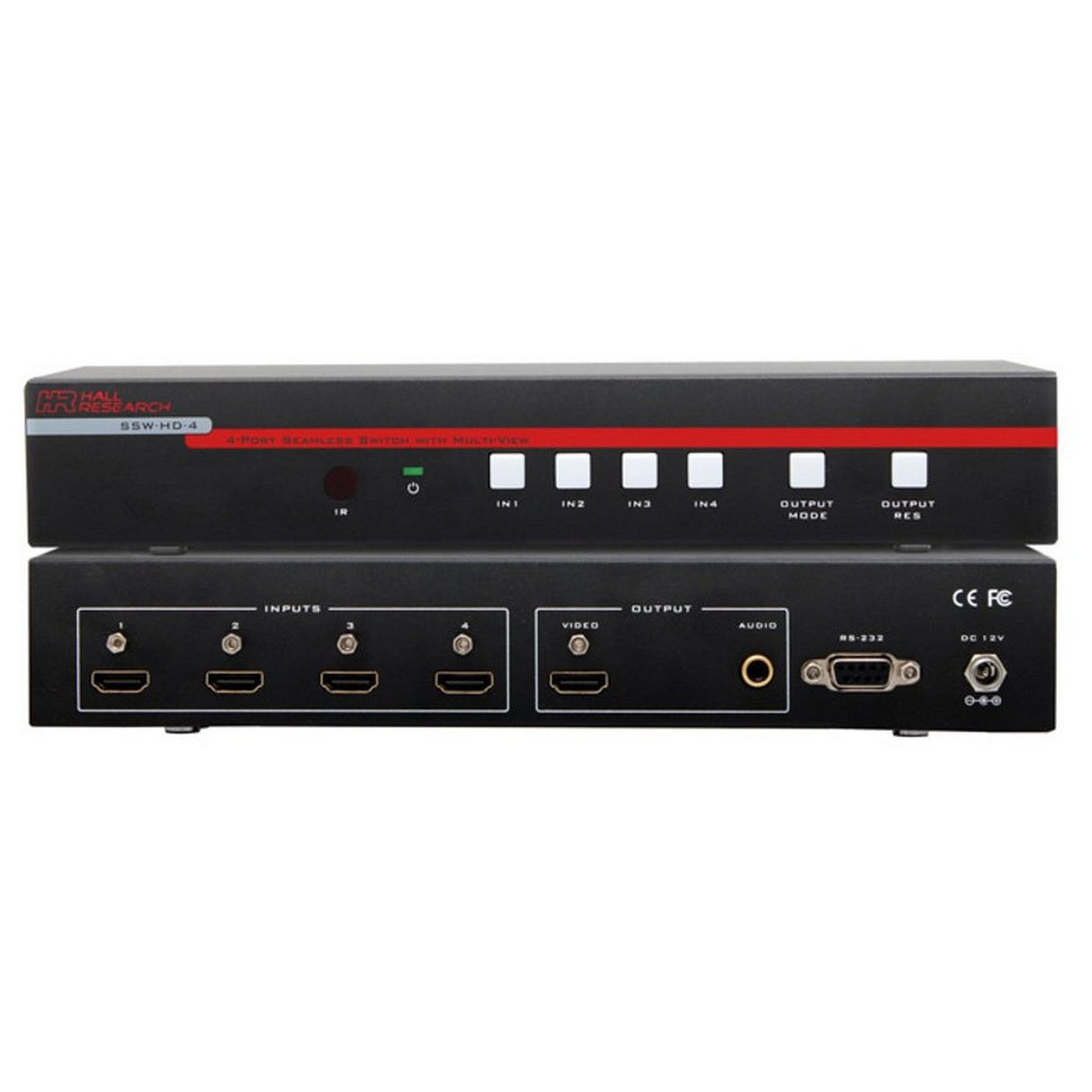 Hall Technologies SSW-HD-4 | 4 Input HDMI Seamless Video Switch