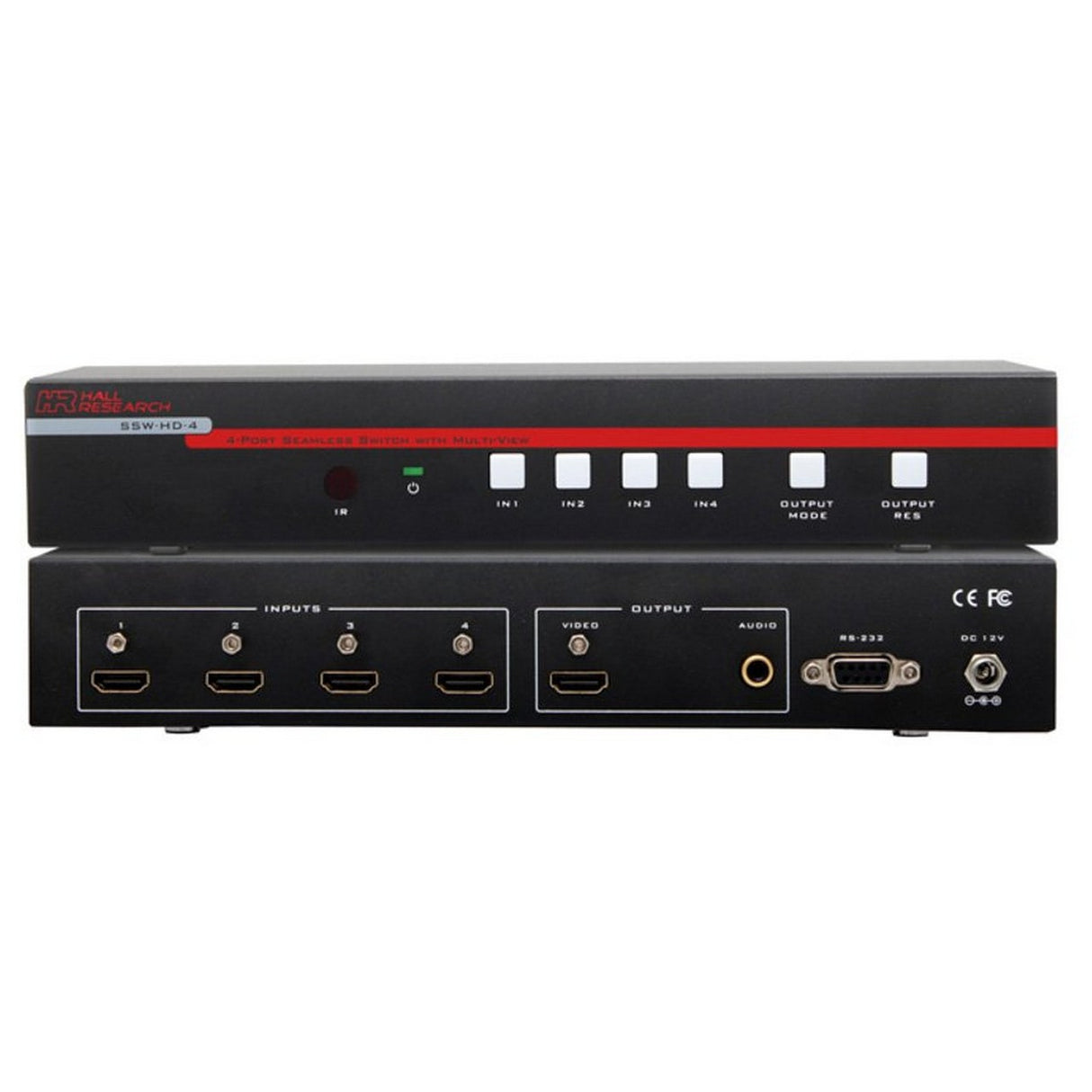 Hall Technologies SSW-HD-4 4 Input HDMI Seamless Video Switch