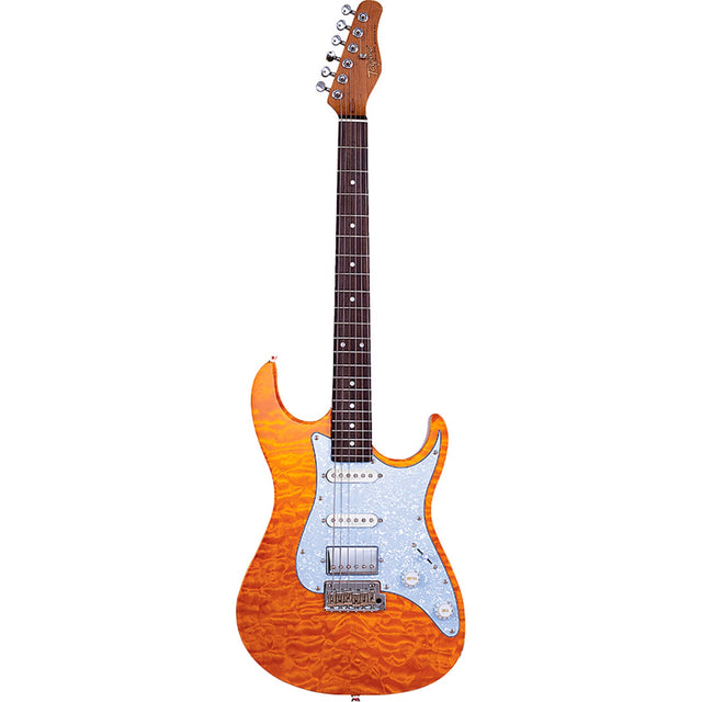 Tagima Stella S Style Brazil Designed Guitar Transparent Orange Fade - guitar