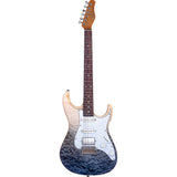 Tagima Stella S Style Brazil Designed Guitar Transparent Blue Fade - guitar